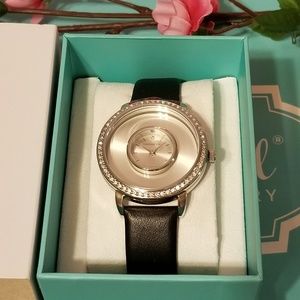 Origami Owl Crystal Locket Watch Leather